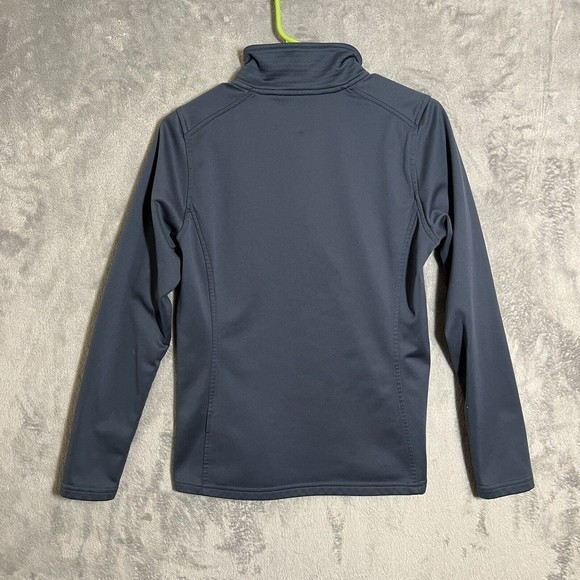 The North Face Sweater Womens Medium Blue 1/4 Zip Smooth Outdoors EUC - Picture 6 of 8